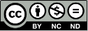 &iacute;cono licencia by-nc-nd